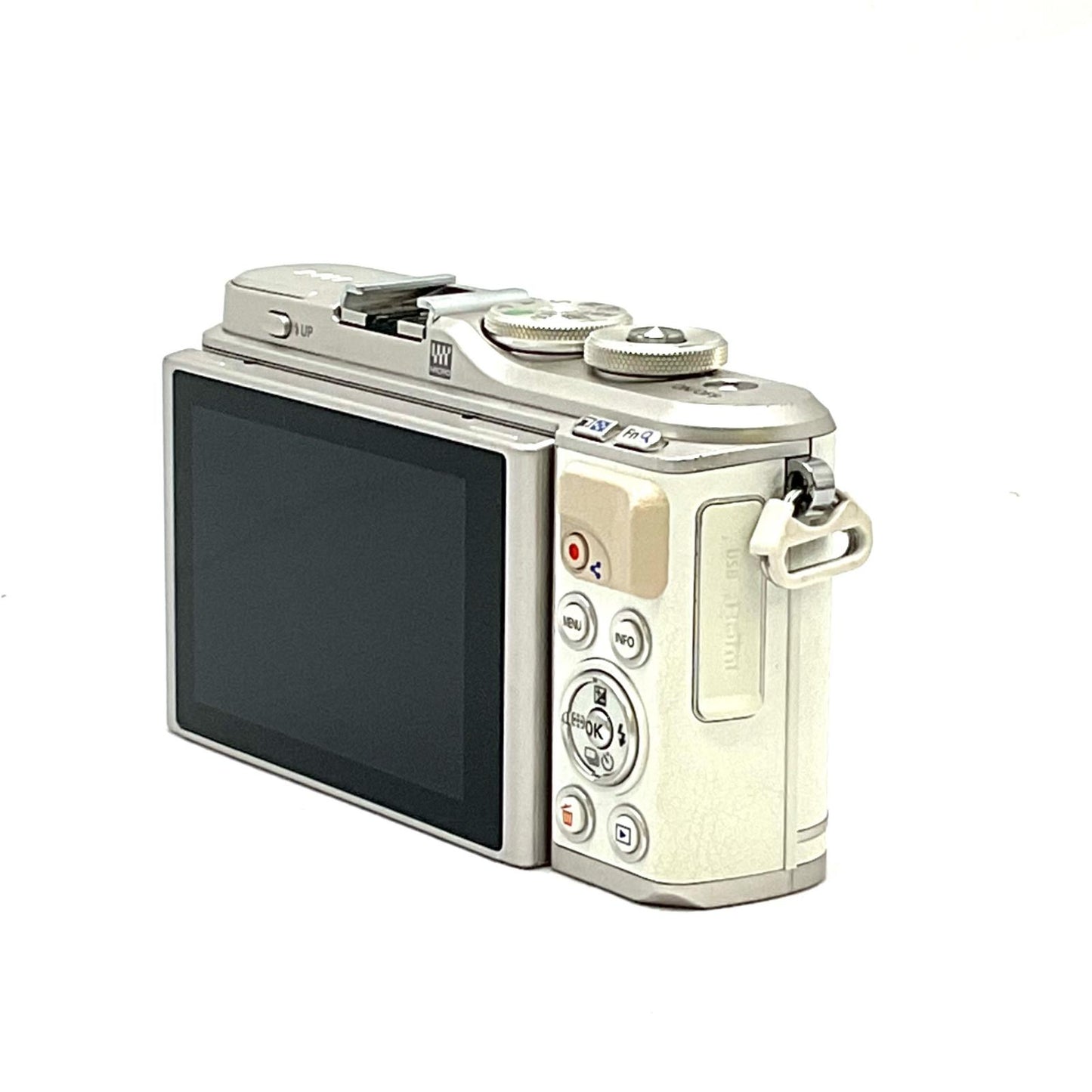 【全額返金保証】【最速発送】OLYMPUS デジタル一眼 PEN E-PL9 ボディ ホワイト 美品 動作確認済