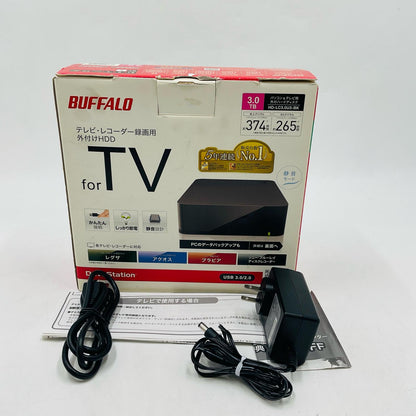【全額返金保証】【最速発送】BUFFALO HD-LC3.0U3-BK 美品 動作確認済