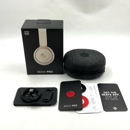 【全額返金保証】【最速発送】Beats SOLO PRO アイボリー 美品 動作確認済