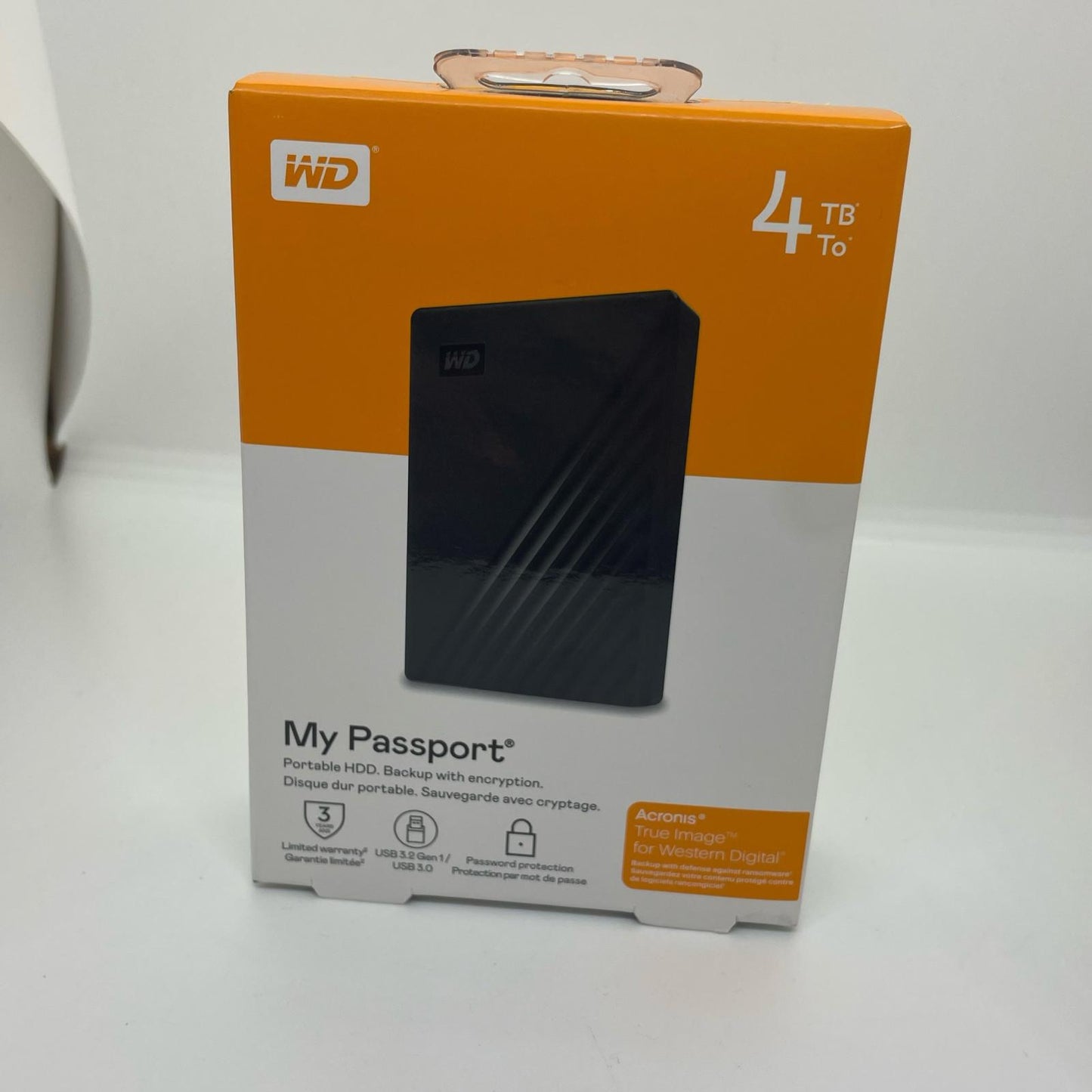 【全額返金保証】【最速発送】WESTERN DIGITAL My Passport 4TB (ブラック) WDBPKJ0040BBK-WESN 新品未開封 即納OK