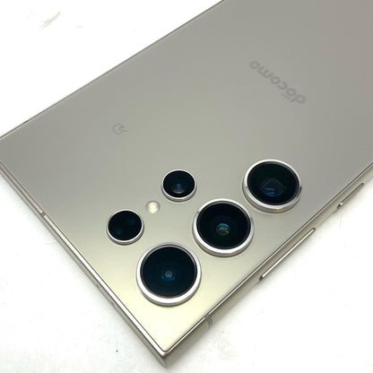 【全額返金保証】【最速発送】 Galaxy S24 Ultra 256GB チタニウムゴールド docomo SIMフリー SC-52E 白ロム 動作確認済