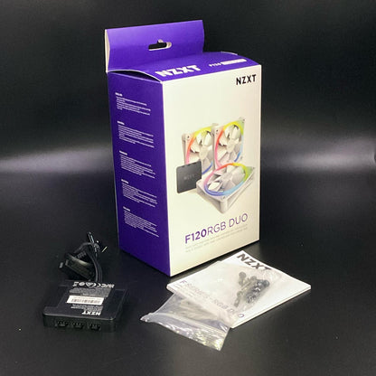 【全額返金保証】【最速発送】NZXT ファン F120 RGB DUO Triple Pack RF-D12TF-W1 美品 動作確認済