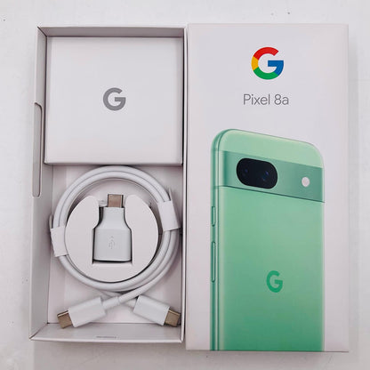 【全額返金保証】【最速発送】Google Pixel ８a 128GB グリーン SIMフリー 白ロム 美品 動作確認済
