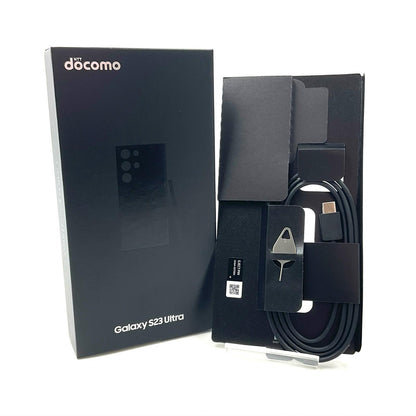 【全額返金保証】【最速発送】SAMSUNG Galaxy S23 Ultra 512GB ファントムブラック docomo SIMフリー SC-52D 白ロム 超美品 動作確認済