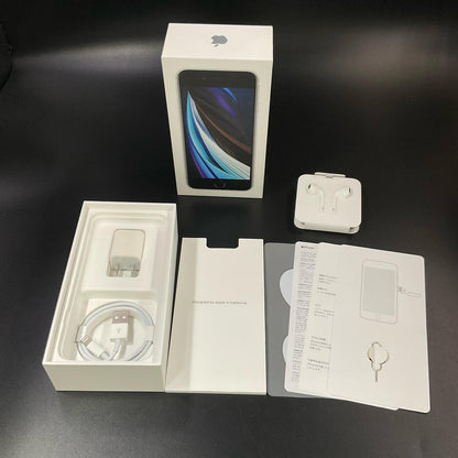 【全額返金保証】【最速発送】Apple iPhone iPhone SE（第2世代） 128GB ホワイト au SIMフリー 白ロム 美品 動作確認済 72%