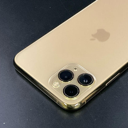 【全額返金保証】【最速発送】Apple iPhone iPhone 11 Pro 256GB ゴールド docomo SIMフリー 白ロム 動作確認済 74%