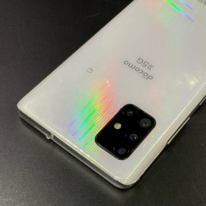【最速発送】SAMSUNG Galaxy A51 5G 128GB ホワイト docomo SIMフリー SC-54A 白ロム【難有】