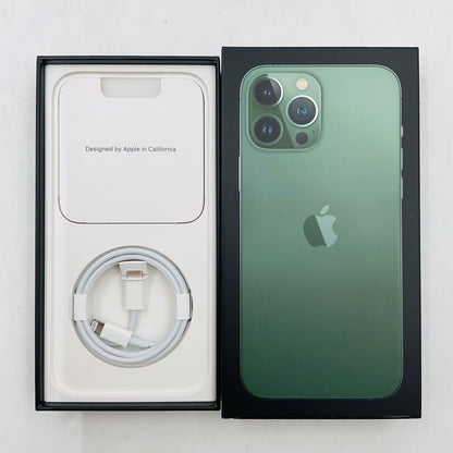 【全額返金保証】【最速発送】Apple iPhone iPhone 13 Pro Max 256GB アルパイングリーン au SIMフリー 動作確認済 78%