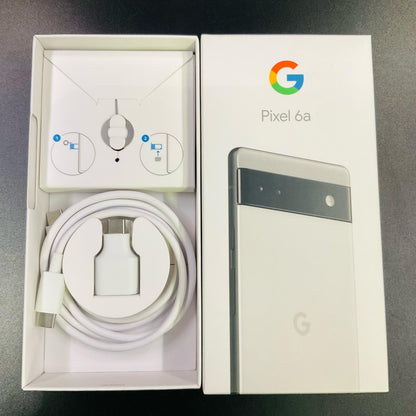 【全額返金保証】【最速発送】Google Pixel 6a 128GB チョーク au SIMフリー Pixel 6a 白ロム 動作確認済