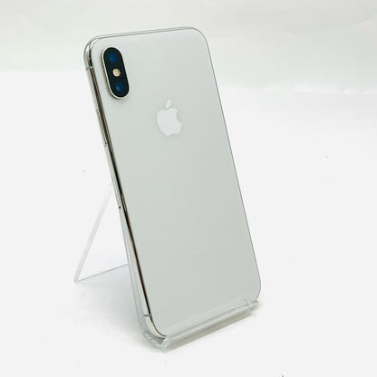 【全額返金保証】【最速発送】Apple iPhone iPhone X 64GB シルバー Softbank 白ロム 動作確認済 70%