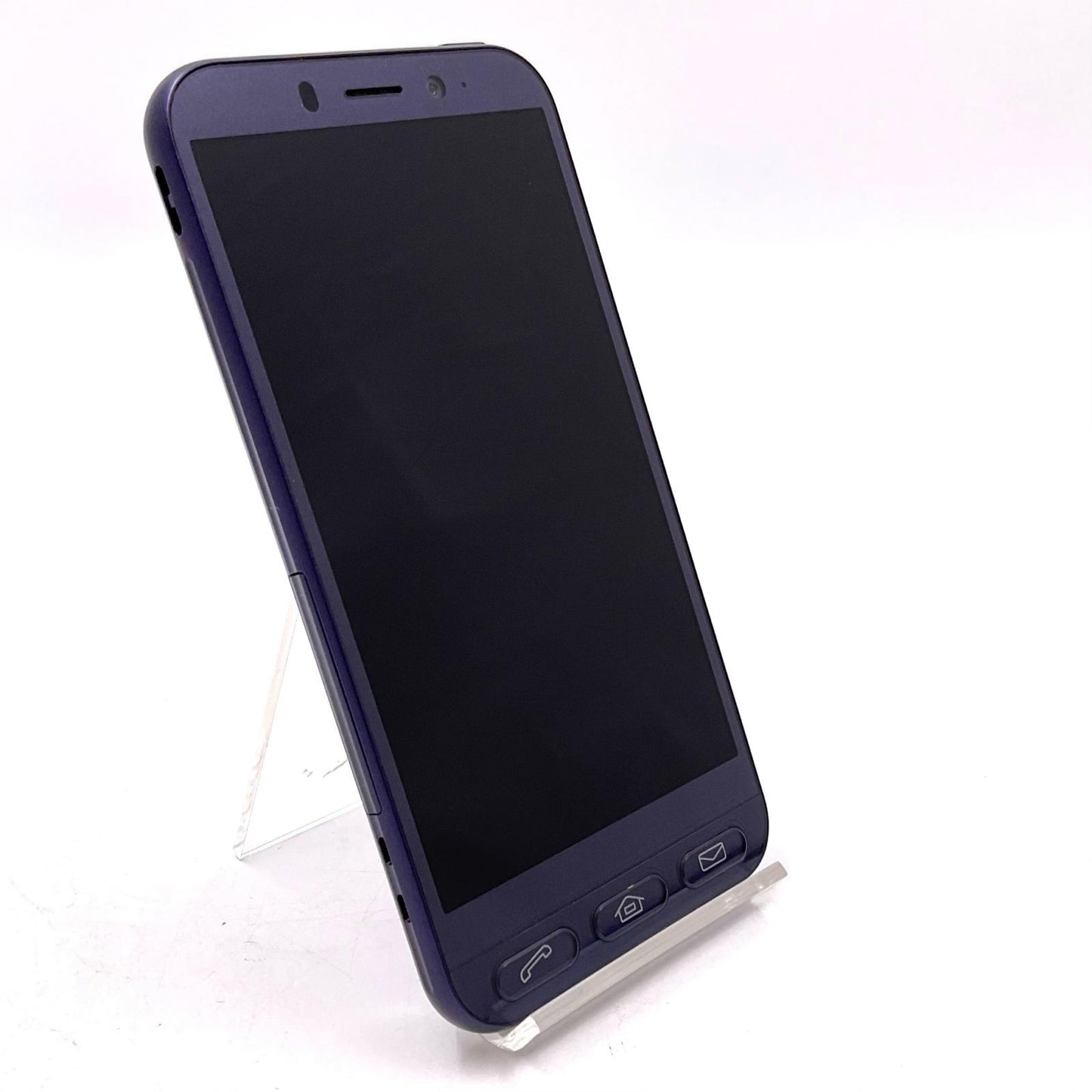【全額返金保証】【最速発送】SHARP シンプルスマホ4 32GB ネイビー Softbank 704SH 白ロム 美品 動作確認済