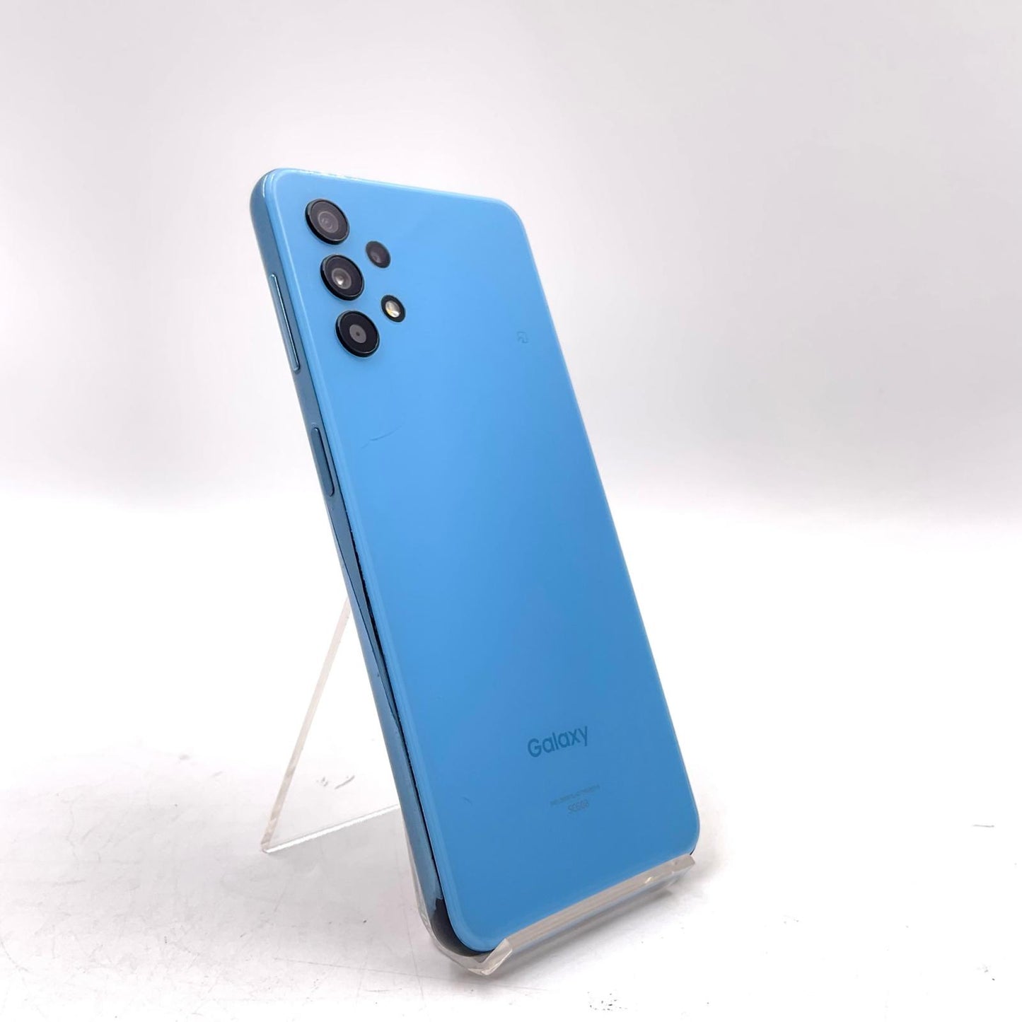 【最速発送】SAMSUNG Galaxy A32 5G 64GB オーサムブルー au SIMフリー SCG08 白ロム【難有】