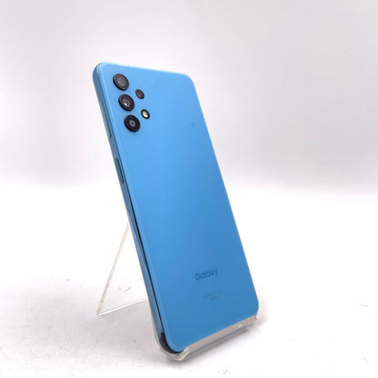 【最速発送】SAMSUNG Galaxy A32 5G 64GB オーサムブルー au SIMフリー SCG08 白ロム【難有】