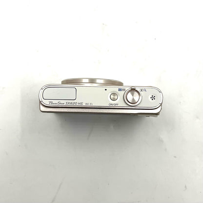 【全額返金保証】【最速発送】Canon コンパクトデジタルカメラ PowerShot SX620 HS [ホワイト] 美品 動作確認済