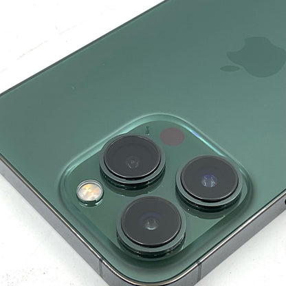 【全額返金保証】【最速発送】Apple iPhone iPhone 13 Pro 128GB アルパイングリーン au SIMフリー 動作確認済 75%