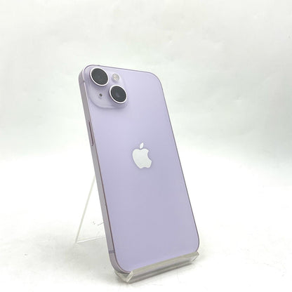 【全額返金保証】【最速発送】Apple iPhone iPhone 14 128GB パープル docomo SIMフリー 白ロム 動作確認済 85%