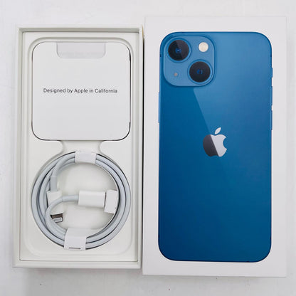 【全額返金保証】【最速発送】Apple iPhone iPhone 13 mini 128GB ブルー SIMフリー 白ロム 美品 動作確認済 86%