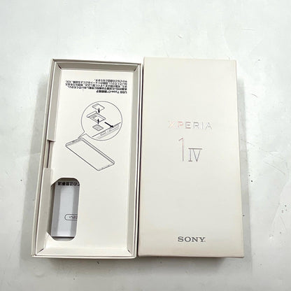 【全額返金保証】【最速発送】Sony Xperia 1 IV 256GB ブラック au SIMフリー SOG06 白ロム 美品 動作確認済