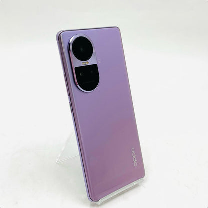 【全額返金保証】【最速発送】OPPO Reno 10 Pro 5G 256GB グロッシーパープル SIMフリー CPH2541 白ロム 超美品 動作確認済