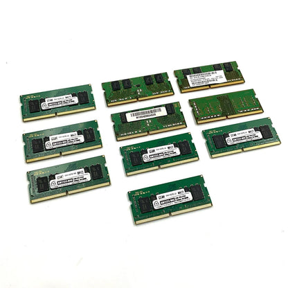 【全額返金保証】【最速発送】各種メーカー メモリ S.O.DIMM ノートPC DDR4-2133 PC4-17000 4GB 10枚セット 美品 動作確認済