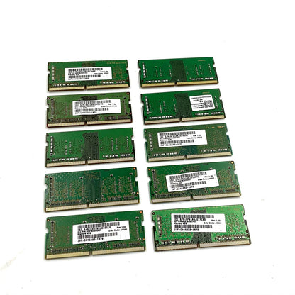 【全額返金保証】【最速発送】各種メーカー メモリ S.O.DIMM ノートPC DDR4-2666 PC4-21300 4GB 10枚セット 美品 動作確認済