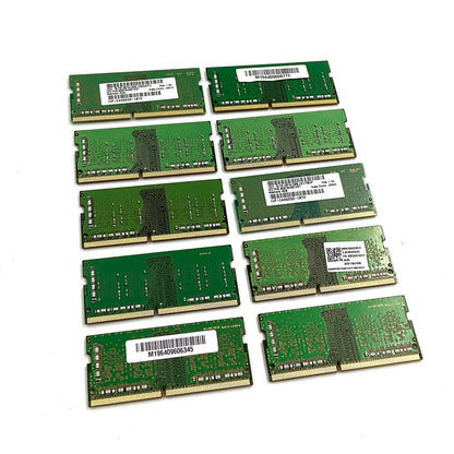 【全額返金保証】【最速発送】各種メーカー メモリ S.O.DIMM ノートPC DDR4-2666 PC4-21300 4GB 10枚セット 美品 動作確認済