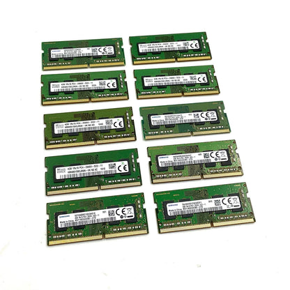 【全額返金保証】【最速発送】各種メーカー メモリ S.O.DIMM ノートPC DDR4-2666 PC4-21300 4GB 10枚セット 美品 動作確認済