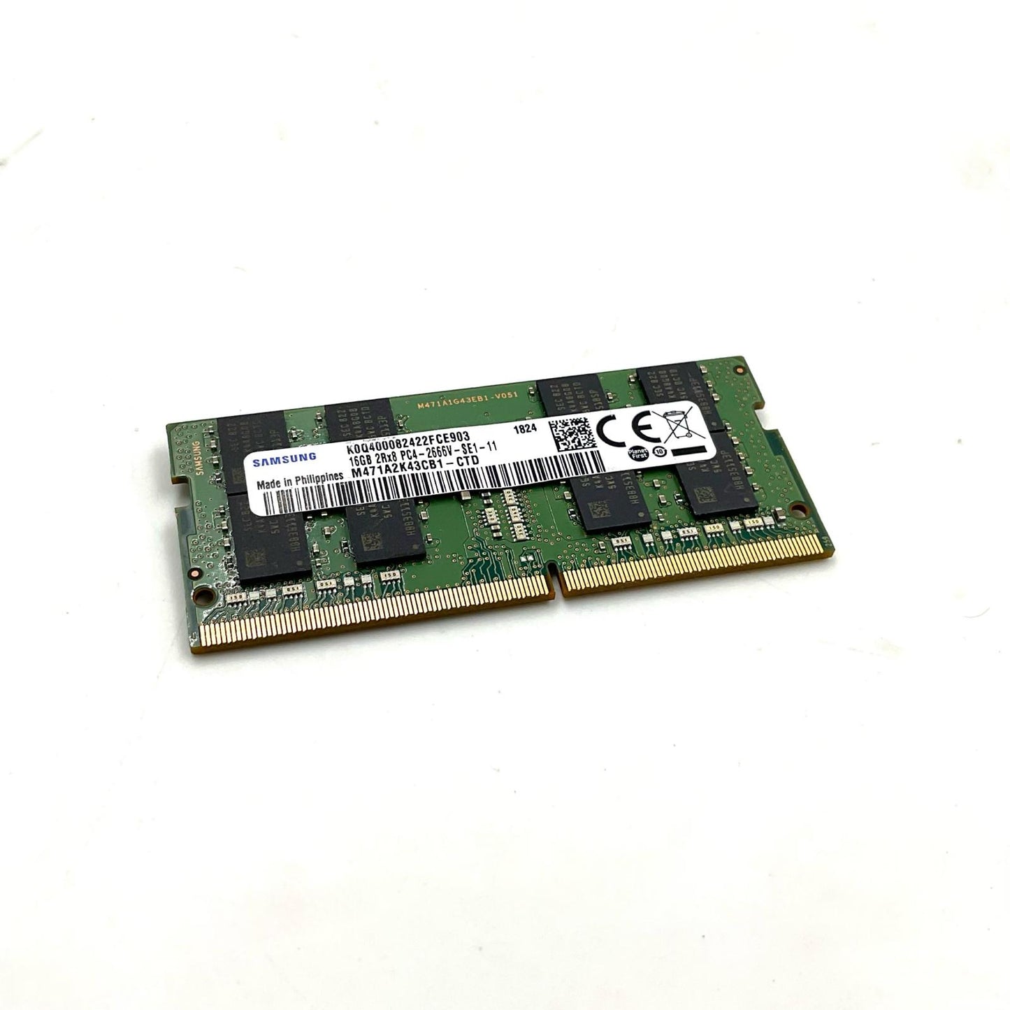【全額返金保証】【最速発送】各種メーカー メモリ S.O.DIMM ノートPC DDR4-2666 PC4-21300 16GB 美品 動作確認済