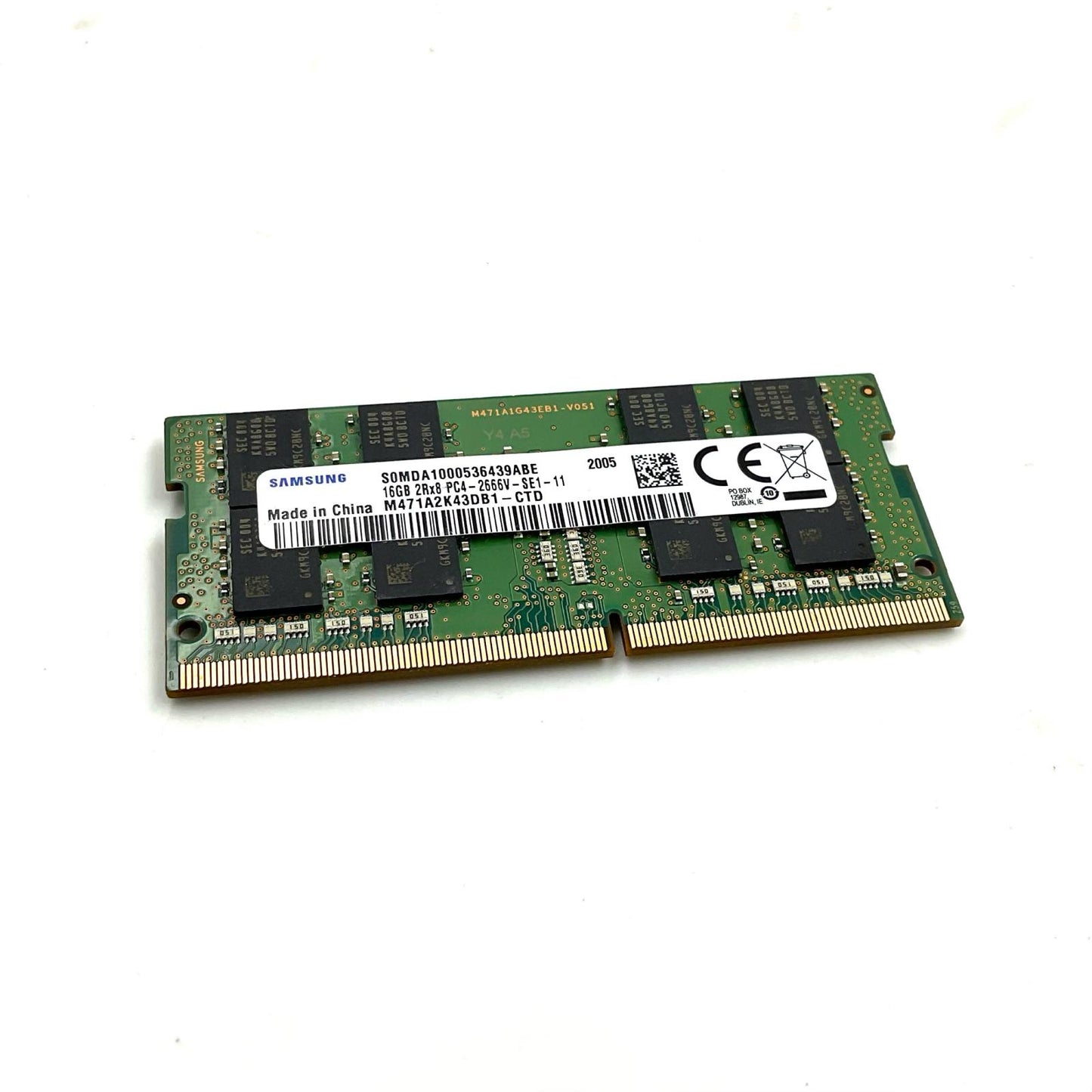【全額返金保証】【最速発送】各種メーカー メモリ S.O.DIMM ノートPC DDR4-2666 PC4-21300 16GB 美品 動作確認済