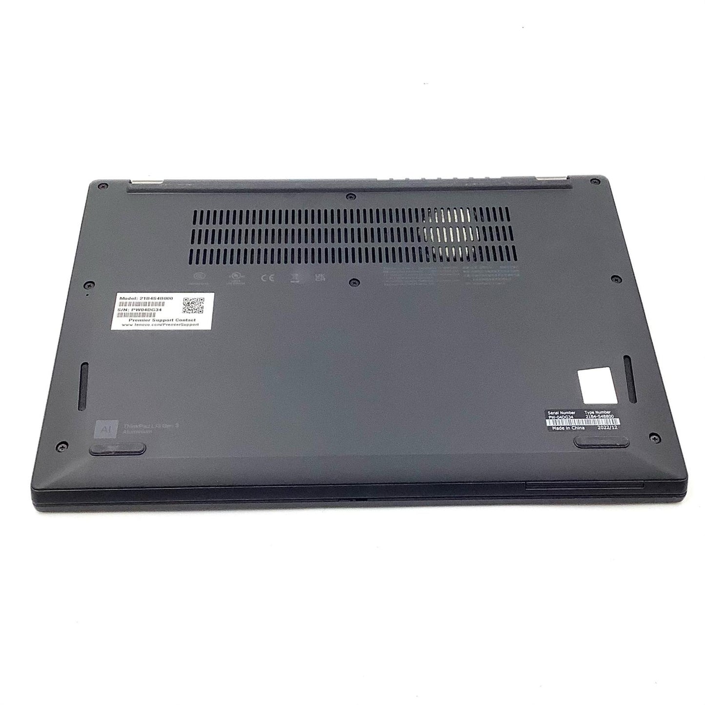 【全額返金保証】【最速発送】lenovo ThinkPad L13 Gen 3 21B4S4B800 12th Gen Core i5-1235U 16GB SSD 256GB 動作確認済