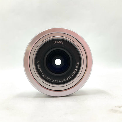【全額返金保証】【最速発送】Panasonic LUMIX G VARIO 12-32mm/F3.5-5.6 ASPH./MEGA O.I.S. H-FS12032 シルバー 美品 動作確認済