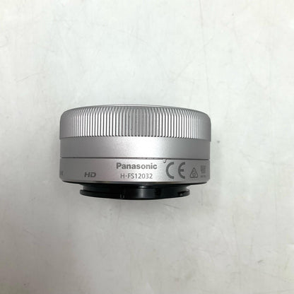 【全額返金保証】【最速発送】Panasonic LUMIX G VARIO 12-32mm/F3.5-5.6 ASPH./MEGA O.I.S. H-FS12032 シルバー 美品 動作確認済