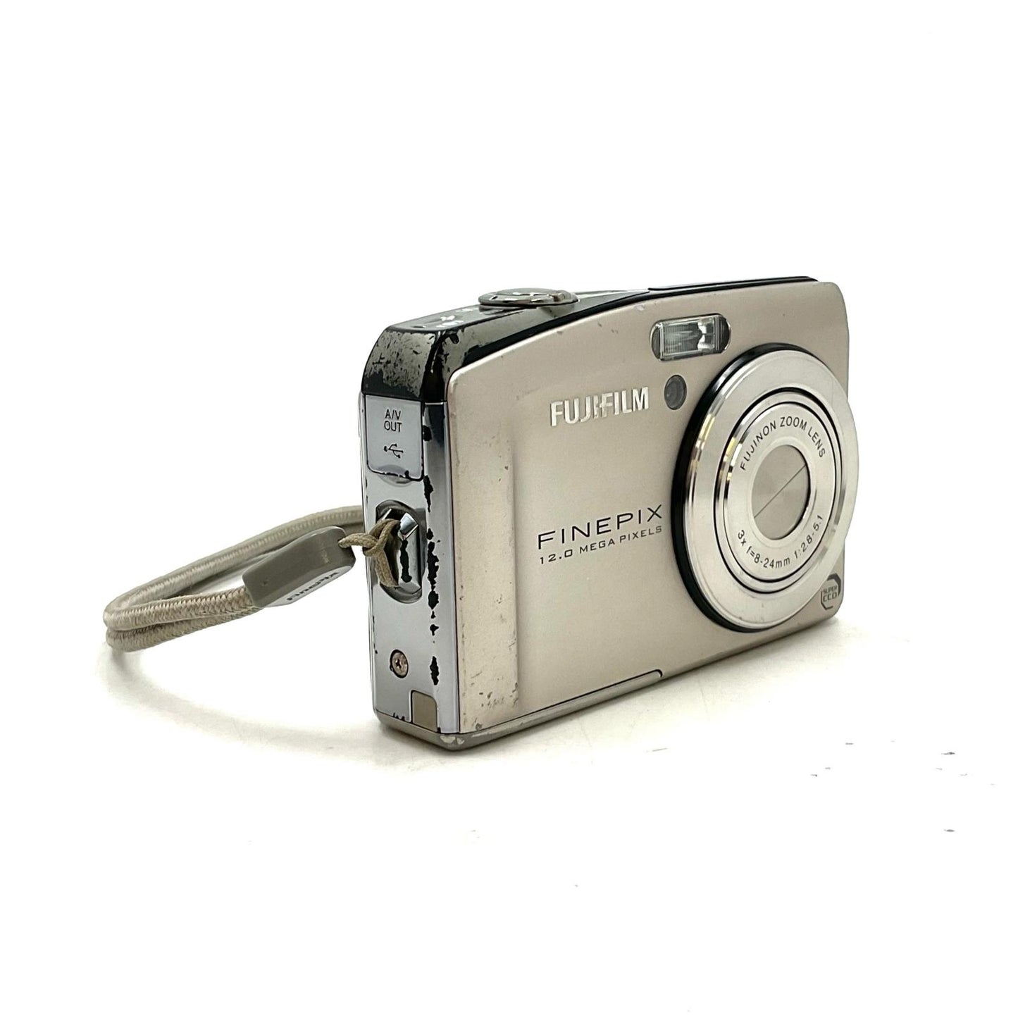 【全額返金保証】【最速発送】FUJIFILM コンパクトデジタルカメラ FinePix F50fd シルバー 動作確認済