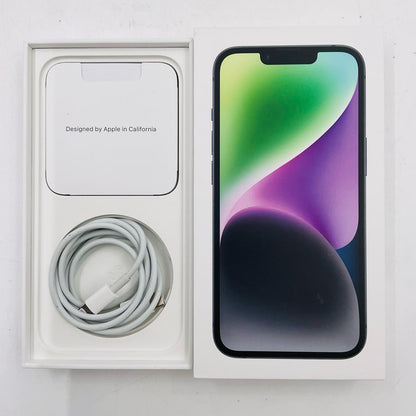 【全額返金保証】【最速発送】Apple iPhone iPhone 14 128GB ブラック Softbank 白ロム 美品 動作確認済 82%