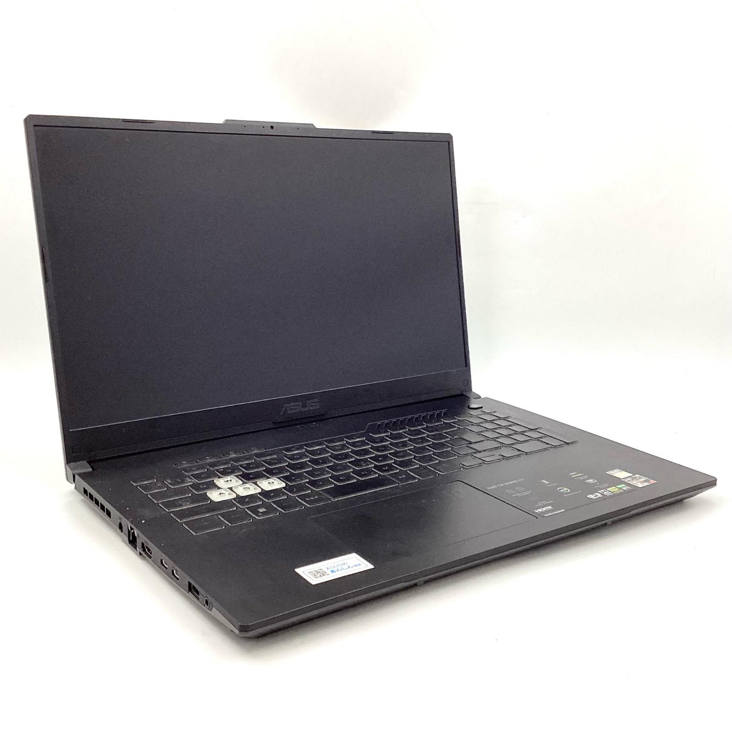 【全額返金保証】【最速発送】ASUS TUF Gaming FA707R Ryzen 7 6800H 16GB M.2 SSD 512GB RTX 3060 Laptop 74.9% 動作確認済