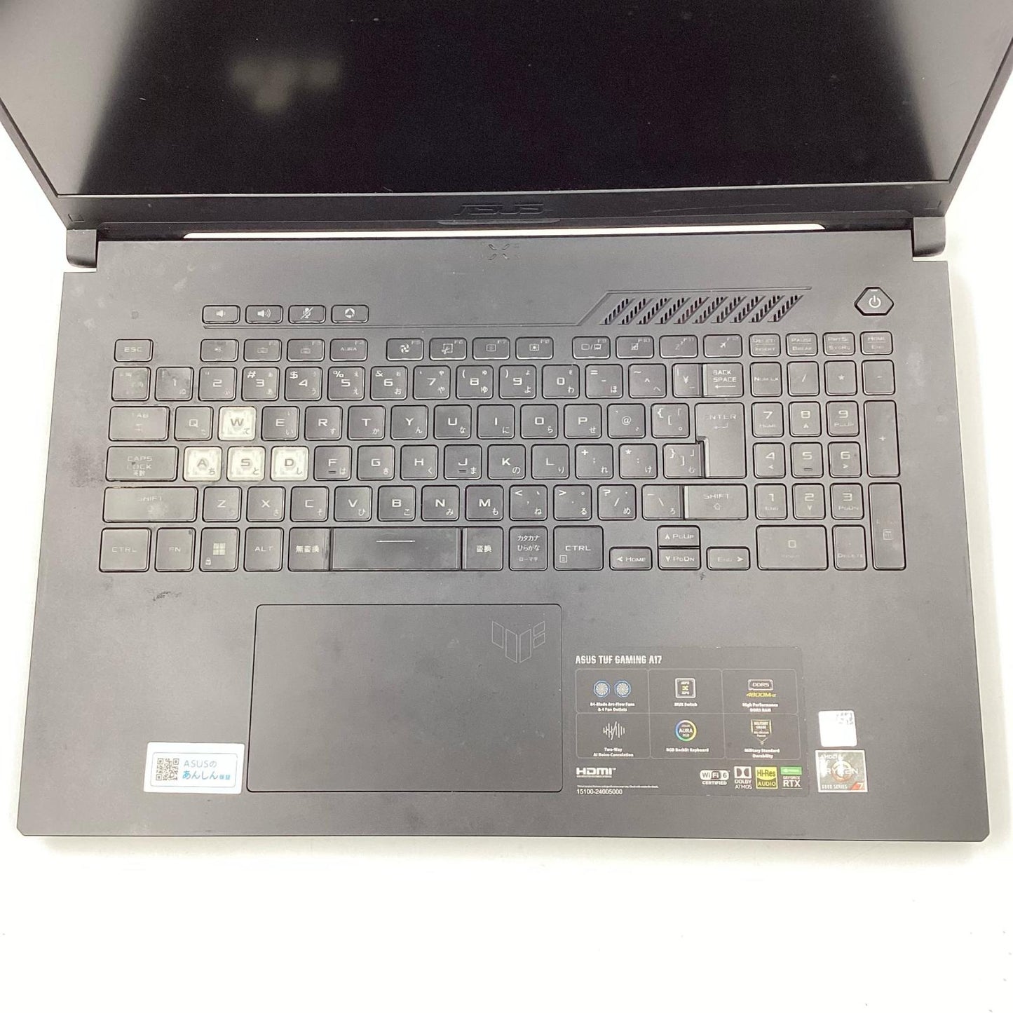 【全額返金保証】【最速発送】ASUS TUF Gaming FA707R Ryzen 7 6800H 16GB M.2 SSD 512GB RTX 3060 Laptop 74.9% 動作確認済