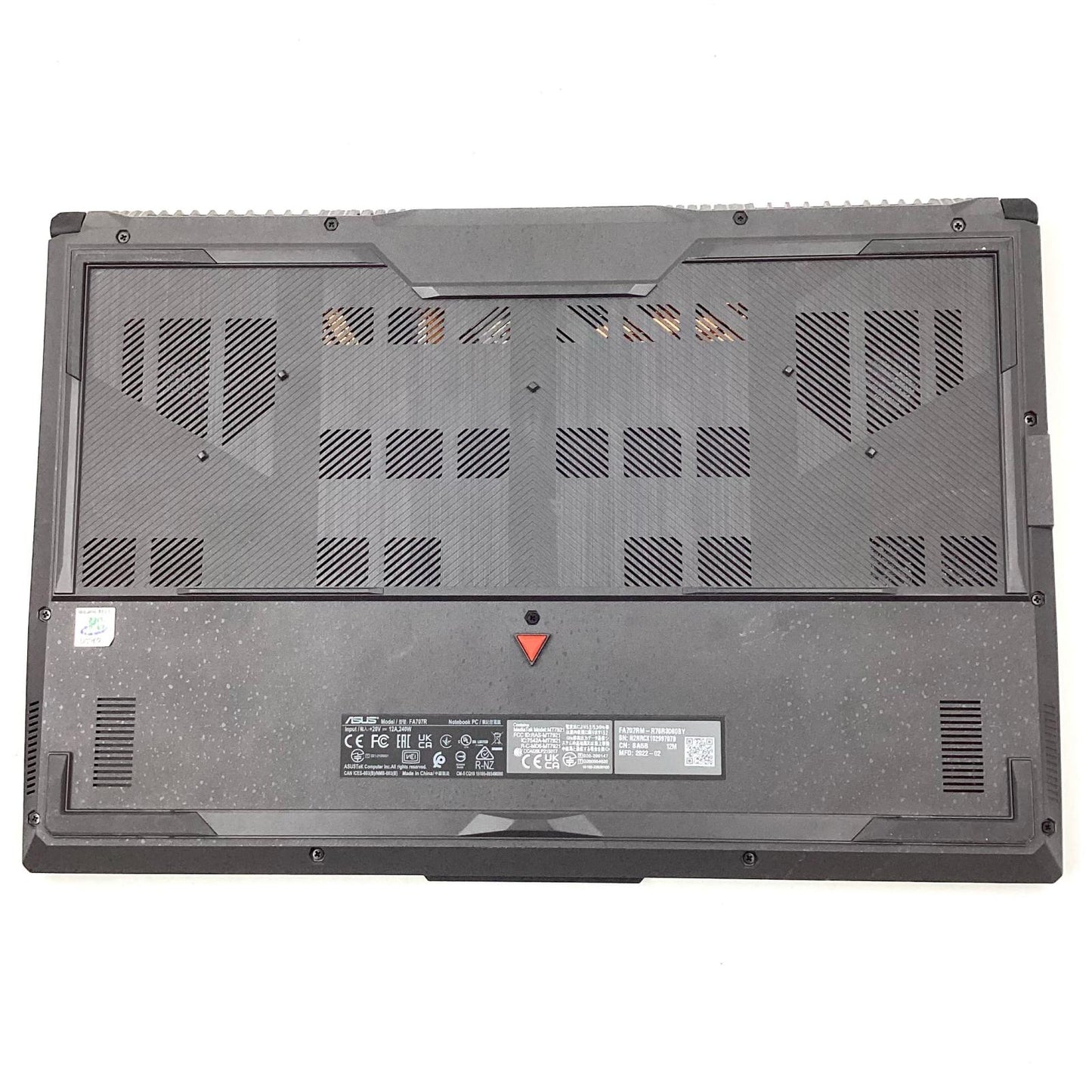【全額返金保証】【最速発送】ASUS TUF Gaming FA707R Ryzen 7 6800H 16GB M.2 SSD 512GB RTX 3060 Laptop 74.9% 動作確認済