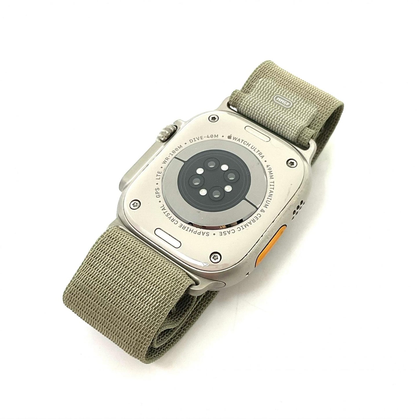 【全額返金保証】【最速発送】Apple Watch Ultra 第2世代 チタニウム 49mm GPS+Cellular 白ロム 100% 美品 動作確認済