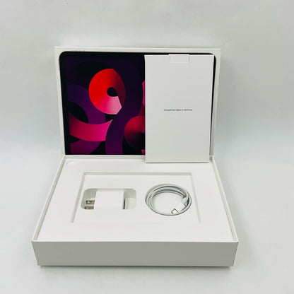 【全額返金保証】【最速発送】Apple iPad Air 10.9インチ 第5世代 256GB ピンク WiFi+Cellular docomo SIMフリー 白ロム 美品 動作確認済
