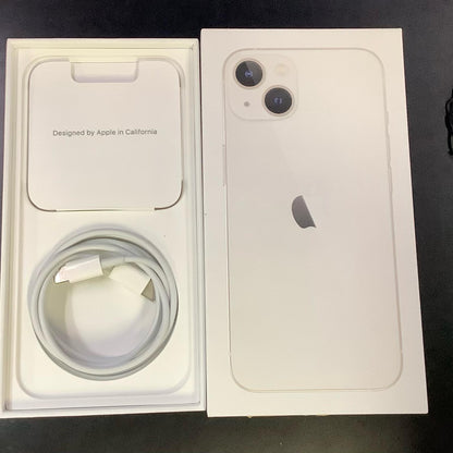 【全額返金保証】【最速発送】Apple iPhone iPhone 13 128GB スターライト Softbank SIMフリー 白ロム 動作確認済 84%