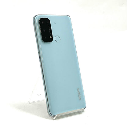 【全額返金保証】【最速発送】OPPO Reno 5A 128GB アイスブルー Softbank SIMフリー A101OP 白ロム 動作確認済