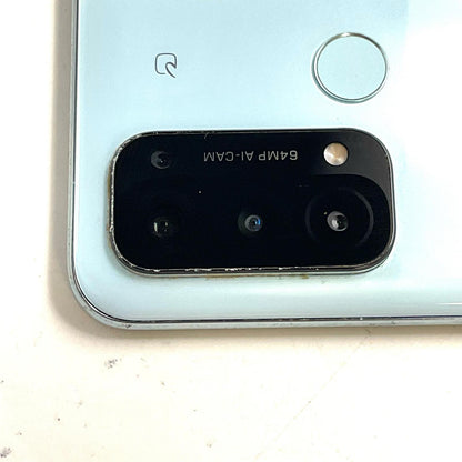 【全額返金保証】【最速発送】OPPO Reno 5A 128GB アイスブルー Softbank SIMフリー A101OP 白ロム 動作確認済