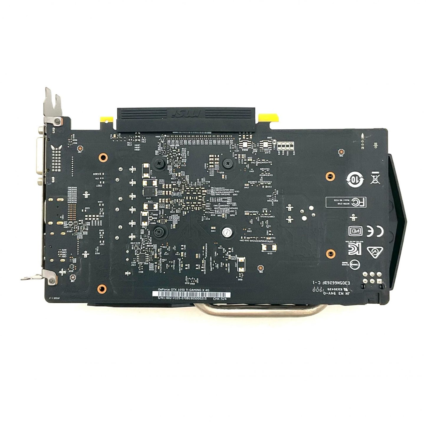 【全額返金保証】【最速発送】MSI グラフィックボード GeForce GTX 1050 Ti GAMING X 4G 美品 動作確認済