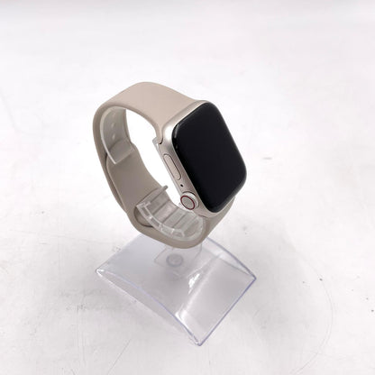 【全額返金保証】【最速発送】Apple Watch Series 8 アルミニウム 41mm GPS+Cellular 白ロム 89% 動作確認済