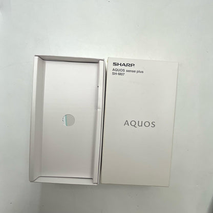 【全額返金保証】【最速発送】SHARP AQUOS sense plus 32GB ブラック SIMフリー SH-M07 白ロム 動作確認済