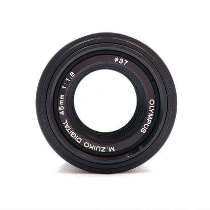 【全額返金保証】【最速発送】OLYMPUS M.ZUIKO DIGITAL 45mm F1.8 [ブラック] 美品 動作確認済