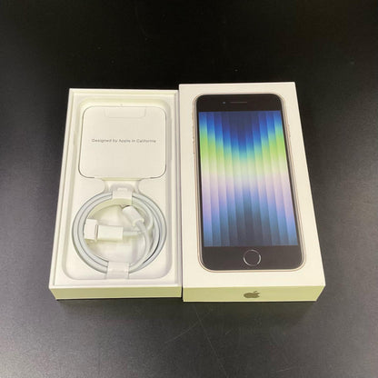 【全額返金保証】【最速発送】Apple iPhone iPhone SE（第3世代） 64GB スターライト au SIMフリー 白ロム 動作確認済 72%