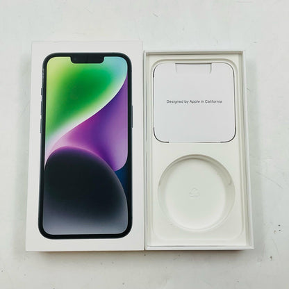 【全額返金保証】【最速発送】Apple iPhone iPhone 14 128GB ミッドナイト Softbank SIMフリー 白ロム 美品 動作確認済 85%