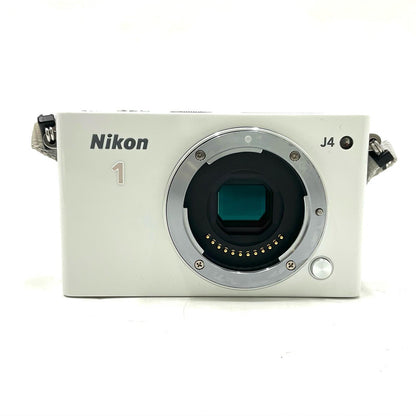 【全額返金保証】【最速発送】Nikon デジタル一眼 Nikon 1 J4 ダブルズームキット ホワイト 美品 動作確認済