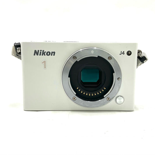 【全額返金保証】【最速発送】Nikon デジタル一眼 Nikon 1 J4 ダブルズームキット ホワイト 美品 動作確認済